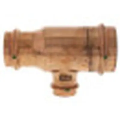 VIEGA 15498 ProPress Copper Tee, With Smart Connect & EPDM Sealing, 2 P x 1-1/2 P x 1 P