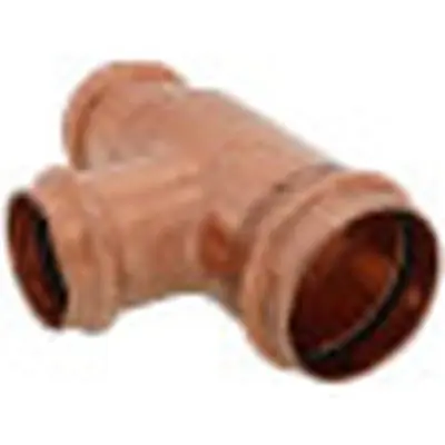 Viega 15503 ProPress Copper Tee, With Smart Connect & EPDM Sealing, 2 P x 1-1/2 P x 1-1/2 P