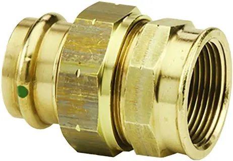 Viega 79725 ProPress Bronze Union, Lead-Free, Press x FPT, 2