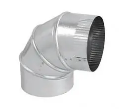Clifco Sheet Metal MFG 3-066 6 Galv Elbow 26 Gauge