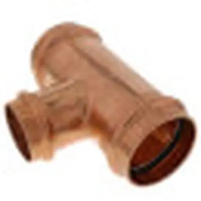 Viega 20873 ProPress XL-C Copper Tee, With Smart Connect & EPDM Sealing, 4 P x 4 P x 3/4 FPT