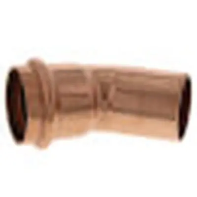 Viega 77068 ProPress Copper Elbow, Street 45 Degrees, With Smart Connect, 1-1/2
