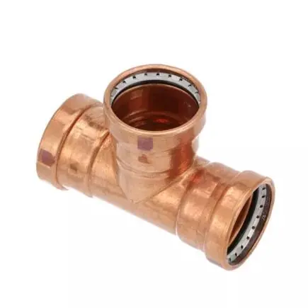VIEGA 6036 ProPress 0918XL Copper Tee With Smart Connect, 4x4x1