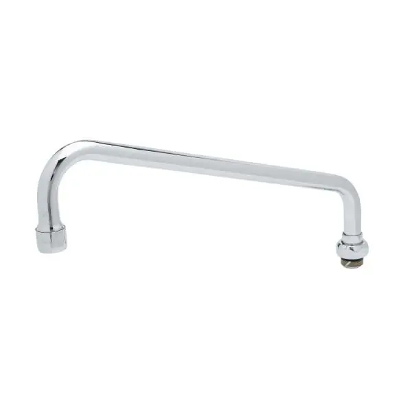 T&S 062X Swing Faucet Nozzle / Spout With Stream Regulator Outlet 12 Length Replacement MPN