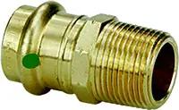 Viega 79285 ProPress Bronze Adapter Lead-Free Press x MPT 2 x 1-1/2