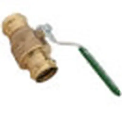 Viega 79935 2971.1ZL Series ProPress Bronze Ball Valve, With Metal Handle, P x P, 1-1/4 x 1-1/4