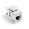 Multiple 61110-BW6 CAT6 Connector, White, 25/Pack