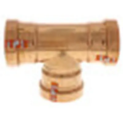 Viega 20683 ProPress 0918XL Copper Tee With Smart Connect & EPDM Sealing PxPxP 2-1/2x2-1/2x2-1/2