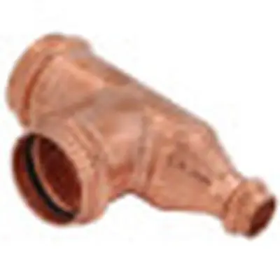 Viega 22253 ProPress Copper Tee With Smart Connect and EPDM Sealing 1-1/4 P x 1/2 P x 1-1/4 P