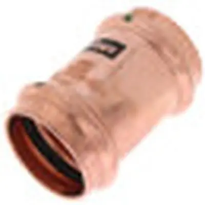 Viega 78192 ProPress Copper Coupling, Less Stop, C x C, 1-1/2