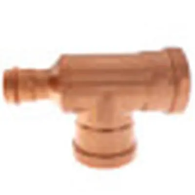 Viega 6036 ProPress 0918XL Copper Tee with Smart Connect and EPDM Sealing P x P x P