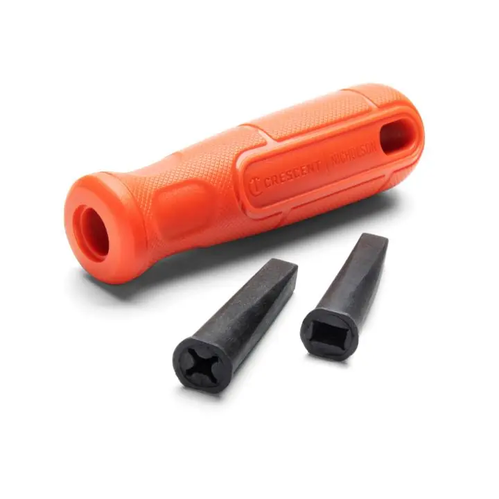 CRESCENT/NICHOLSON 21474NN Plastic File Handle Contoured Push-On 4 in OAL for 6 in 8 in 10 in Files