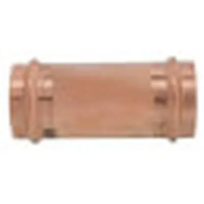 Viega 79030 ProPress Copper Extended Coupling, Less Stop, 2 P x 2 P