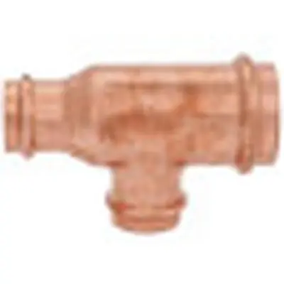 Viega 15458 ProPress Copper Tee, C x C x C, 1-1/2 x 1 x 1