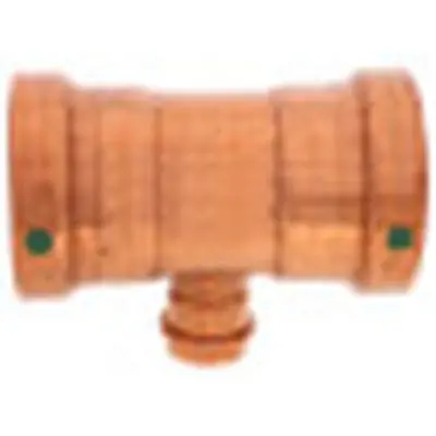 Viega 22293 ProPress 0918XL Copper Tee, PxPxP, 2-1/2x2-1/2x1