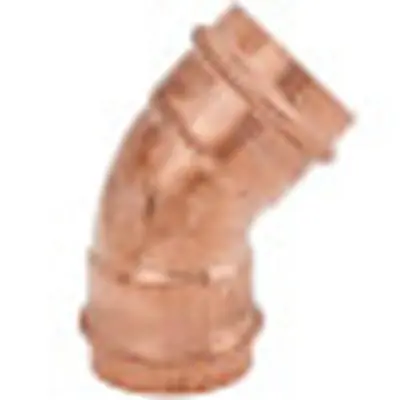 Viega 77043 ProPress Copper Elbow, 45 Degrees, With Smart Connect, 2