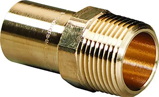 Viega 79415 ProPress Bronze Male Adapter, Lead-Free, 1-1/2 Street FTG x 1-1/2 MPT