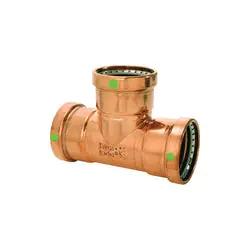Viega 6036 ProPress 0918XL Copper Tee, With Smart Connect & EPDM Sealing, PxPxP, 4x4x1-1/4