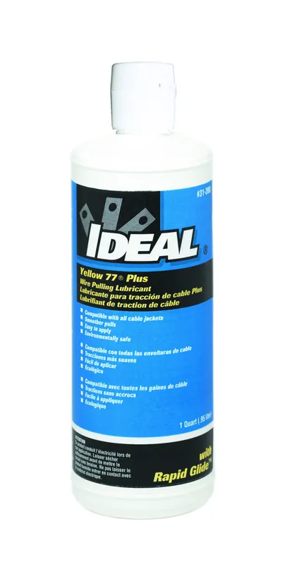 Ideal Industries 31-398 Yellow 77 Plus Wire Pulling Lubricant 1 Quart