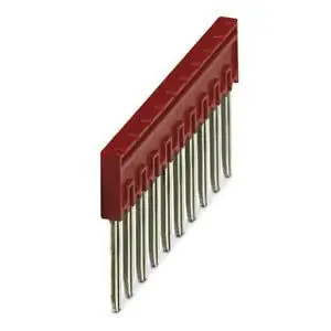 Phoenix Contact 3033716 Terminal Block Plug-in Bridge Red 10-Position 6.2 mm Pitch