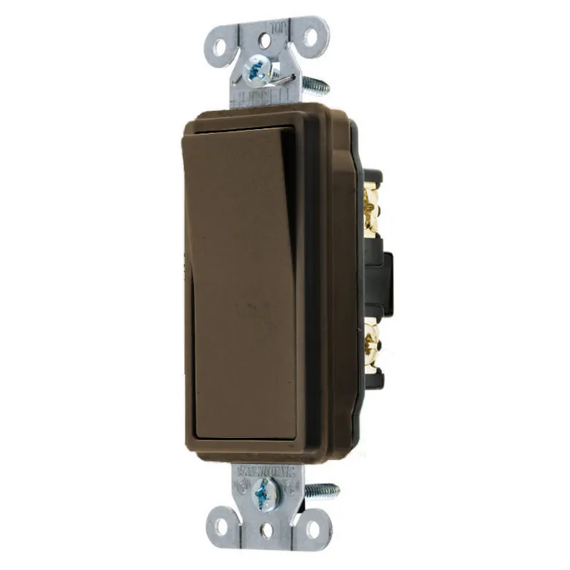 Hubbell Wiring Device-Kellems DS120 20 Amp 120/277 Volt Brown 1-Pole Decorator Switch