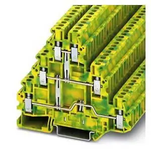 Phoenix Contact 3214275 Ground Terminal Block Screw Connection 26-12 AWG 5.2mm W Green/Yellow