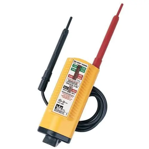 Ideal Industries 61-076 Vol-Con Solenoid Voltage Tester 5-600V AC/DC