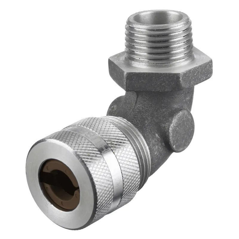 Hubbell NHC1036 3/4 Inch Male Threaded 0.5 to 0.63 Inch Gray Aluminum 90 Degrees Cord Connector