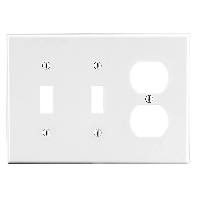 Hubbell Wiring Device-Kellems P28W HWDK P28W WALLPLATE 3-G 2) TOG 1)