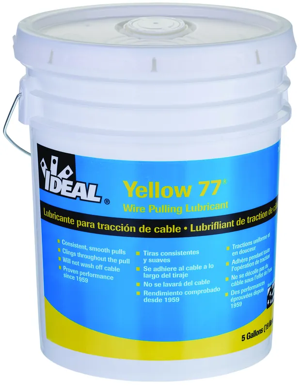 Ideal Industries 31-355 Yellow 77 Lube 5-Gallon Bucket Replacement MPN