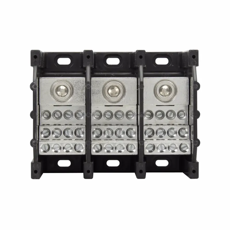 Eaton 16370-3 BUS 3P POWER DISTR & TERM BLOCK 350-6 TO 4-14AWG