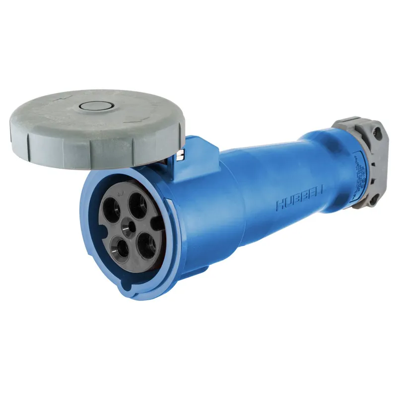 Hubbell HBL420C9W 20 Amp 250 Volt 3-Phase 3-Pole 4-Wire Watertight IEC Pin and Sleeve Connector