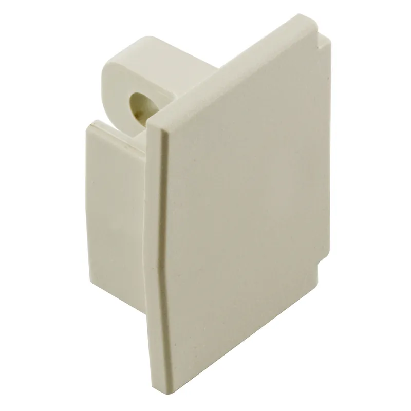 Hubbell PL1EC Office White Non-Metallic Raceway End Cap