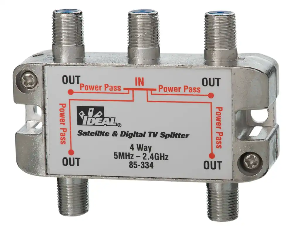 Ideal Industries 85-334 4 Way 5Mhz 2.4Ghz Splitter