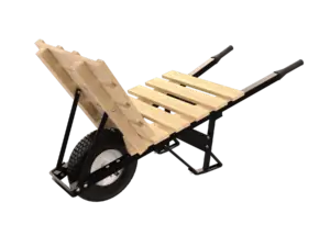 Bon Pro Plus 28-912 Brick & Tile Barrow - Single Knobby Tire Steel Handle
