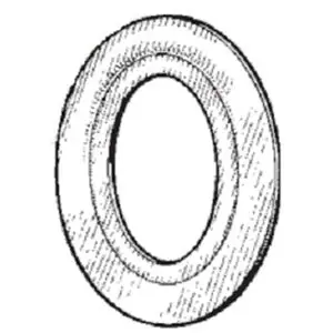 Mulberry 40047 Galvanized Steel Flat Reducing Washer 4-Inch x 2-1/2-Inch