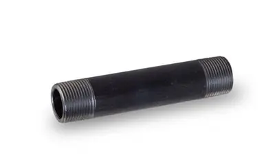 Everflow NRLB2045 2-1/2 x 4 Black Left/Right Nipple