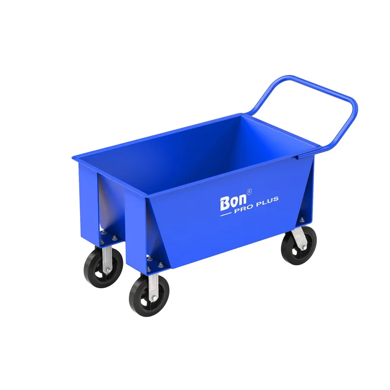 Bon Pro Plus 11-679 Forklift Mortar Buggies - 6.5 Cu Ft With 8 Solid Rubber Tires