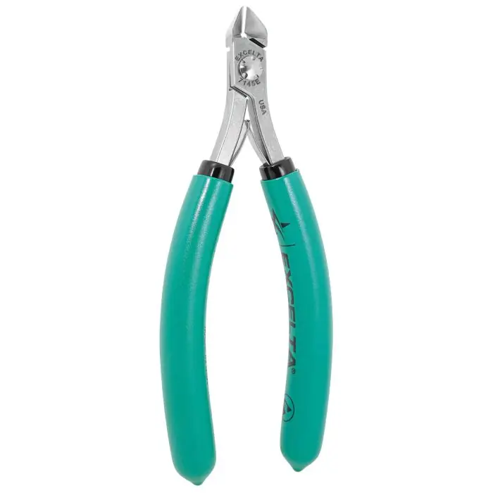 EXCELTA 7145E Lazer Line Optimum Flush Side Cutter, 5-3/4 L, 0.001 - 0.040 Soft Wire, Medium Tapered Jaw