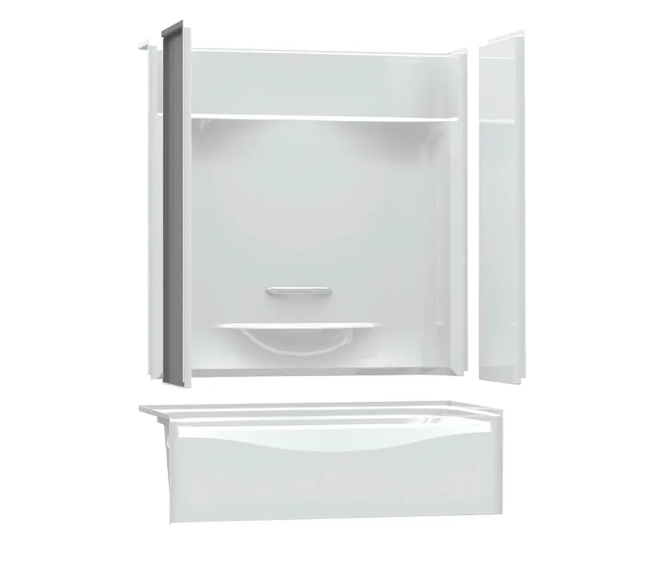 AKER 142006-L-000-002 KDTS-3060 Series Alcove Tub / Shower (Four-Piece) With L-Hand Drain