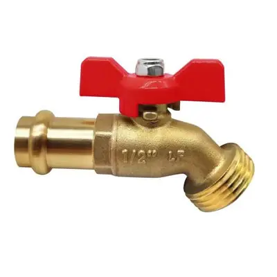 Everflow 34BDBTR-NL 3/4 Press Brass Boiler Drain Lead Free W / T-Handle