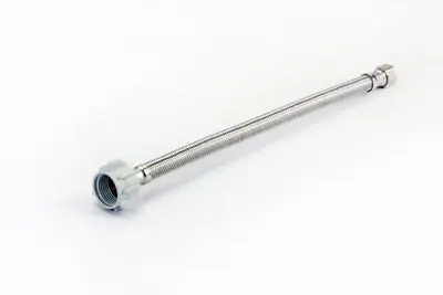 Everflow 27416-NL 16 SS Braided 3/8 Comp X 7/8 BC Plas Nut Tank Supply Lead Free
