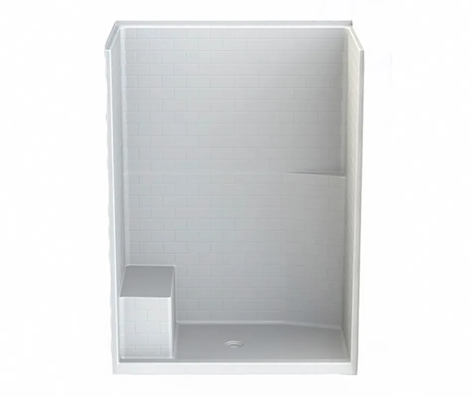 Aker 16034STTSM One-Piece Alcove Shower 5227