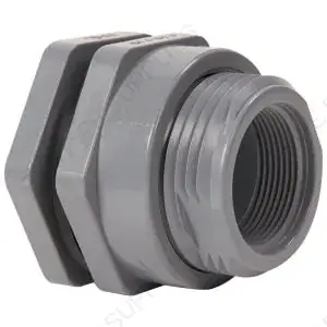 HAYWARD BFAS2007CES 3/4 CPVC Bulkhead Fitting w/EPDM gasket socket x threaded end connection