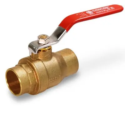Everflow 300C112 1-1/2 SWT Full Port Brass Ball Valve For Non-Potable Water Use