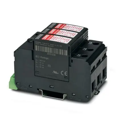 Phoenix Contact 2910386 Surge Protective Device PA 6.6 PBT 480V AC 30kA DIN-Rail Mount