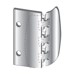 PRO-LOK EFL-100-W Door Mount Privacy Flip Lock 2-3/4 Length x 1-1/2 Width