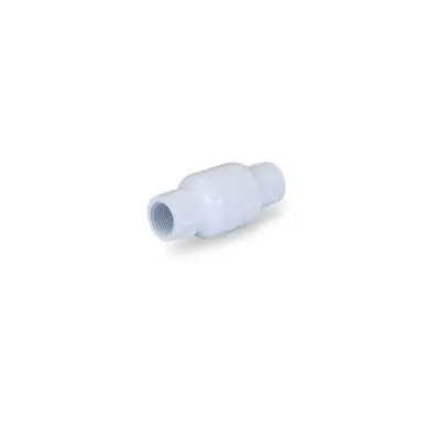 Everflow 290T012 1/2 PVC Threaded Spring Check Valve White (Not For Potable Water)