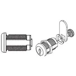 CCL Security Products C650LKAC415A Cam Lock, Disc Tumbler, Keyed Alike C415A, 1-1/8 Length
