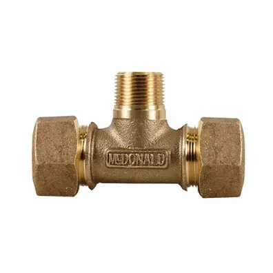A.Y. McDonald 5120-009 74762T 1 Tee CTS X CTS X MNPT -NL